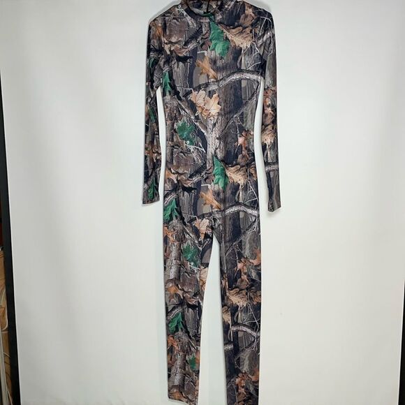 Camouflage Print Women's Jumpsuit - Picture 1 of 9